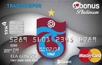 Trabzonspor Bonus Platinum kredi kartı görseli.